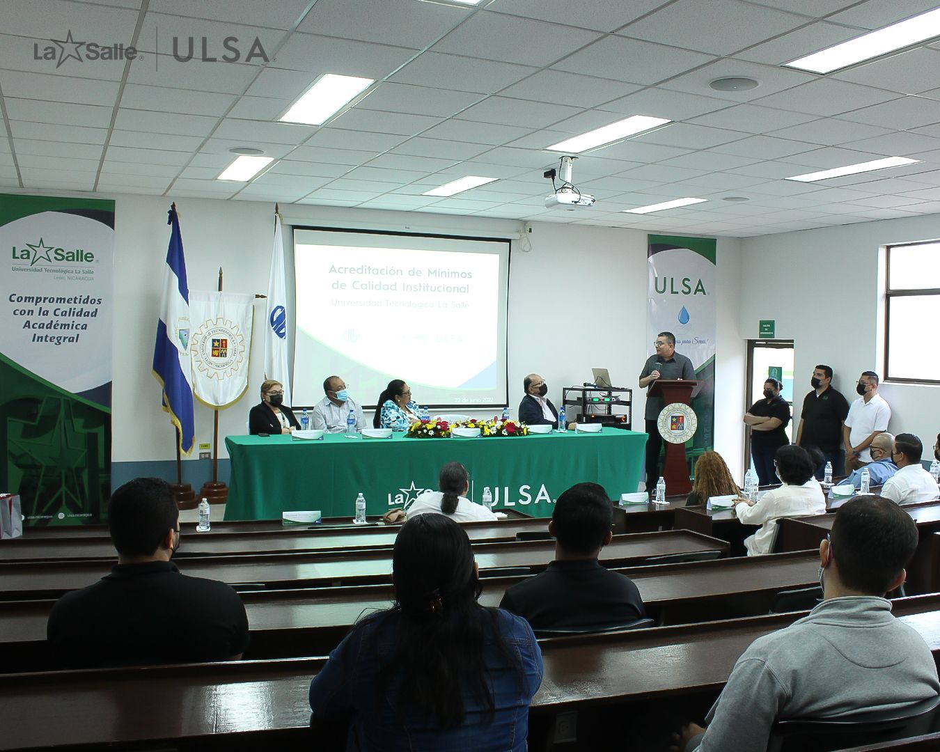 Palabras de agradecimiento del Hno. Rector Manuel Orozco a las autoridades del CNEA